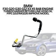 BMW F30 G20 G30 G12 X3 X5 B48 ENGINE TURBOCHARGER RETURN LINE HOSE OIL PIPE 11537643226 IMPROVE MODE
