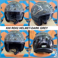 KHI RD02 RETRO CLASSIC HELMET - DARK GREY