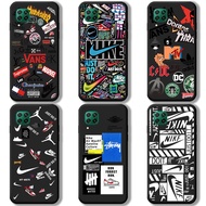 Huawei Nova 7i 10 Pro 9 SE 7 8 8i  Black Phone Case ni  ke air sports Joint name jor  dan Graffiti S