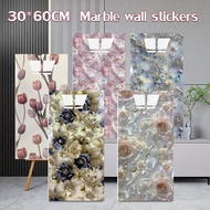 10/20/30PPCS 30x60cm wall paper dinding Marble PVC bathroom dapur kali air dan minyak Waterproof Dec