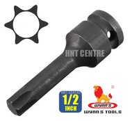 WYNNS 1/2"DR Torx Bit Impact Socket Star Bit Socket T40 T45 T50 T55 T60 77mm(L) WS0032