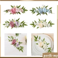 [PerfkMY] Wedding Arch Flower Artificial Floral Swag Romantic Lightweight Aisle Bench