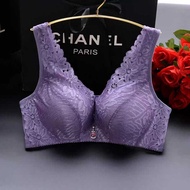 Bra Lace Wanita Tanpa Dawai 8833 Size 34-40 Cup A/B Women Wireless Push Up Bra Underwear