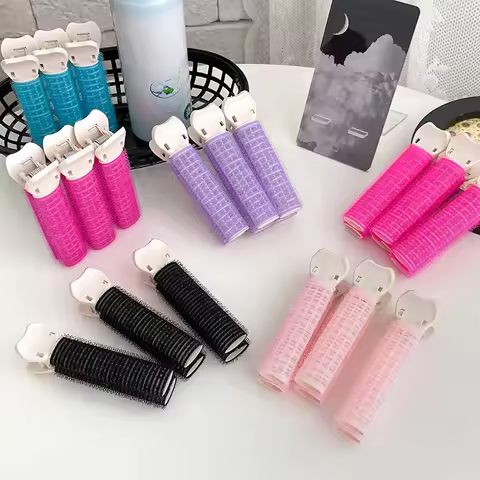 2/4/6Pcs Hair Root Fluffy Hair Clips Lazy Hair Top Styling Curling Barrel Portable Korean Hair Clips