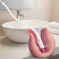 Anal Douche for Men and Women, Vaginal Intestinal Cleaning System, Nozzle Enema Device, Feminine Was