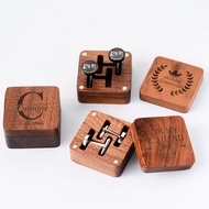 Custom Groomsmen Cufflinks, Wedding Day Gift for Husband, Personalized Metal Cufflinks Anniversary G