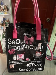 hetas. 黑色購物袋 帶輪子