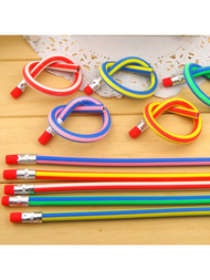 12入組彎曲筆,適用於學習玩具,派對禮物,派對裝飾（隨機顏色）