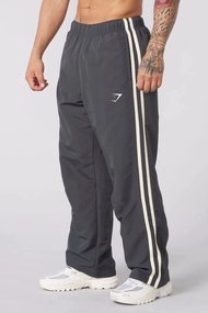 Authentic Gymshark Cross-border New Mens Fitness Sports Casual Pants Straight Pants Striped Training