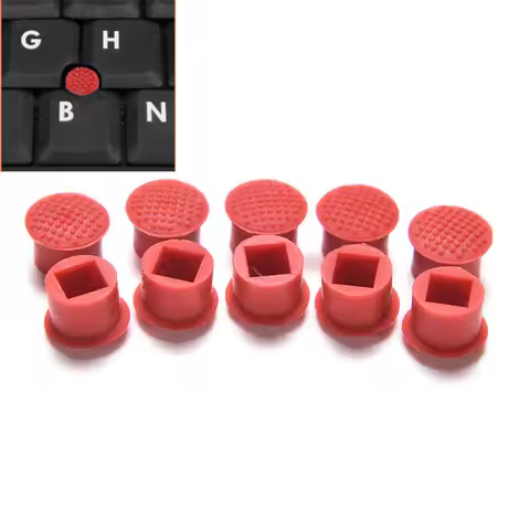 10pcs Laptop Nipple Rubber Mouse Pointer Cap for IBM Thinkpad Little TrackPoint Red Cap for Keyboard