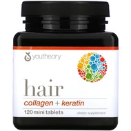 美國Youtheory 頭髮健康 含膠原蛋白+角蛋白 120片迷你片