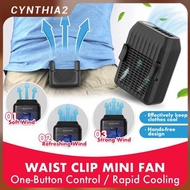 Outdoor Waist Fan,Portable Hands-free USB Fan,Mini Wearable Fan Clip on pants ,Strong Wind,Rechargea
