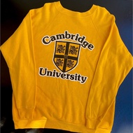 Cambridge University Long Sleeve T-Shirt Sweater Bright Yellow Jumpsuit Sleeves Elastic Waist It's R