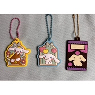 Sanrio Keychain Cinnamonroll Morol and Badztmaru Japan Trinkets