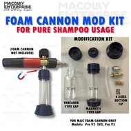 PA-008B Foam Cannon Modification Pure Shampoo Usage for MJJC Foam cannons