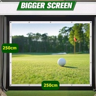 2brothers Premium Grade Golf Simulator Screen สำหรับห้อง SIM คุณภาพสูง นำเข้า  FULL HD ความหนา 3mm