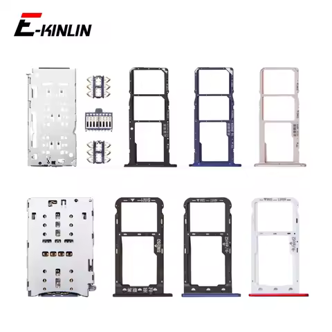 Micro SD Sim Card Tray Socket Slot Container For HuaWei Honor Y6 Pro Y5 Prime 2018 2017 DRA-LX2 L01 