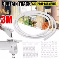 Top Clamping Flexible Bendable Ceiling Curtain Track  Mount for Curtain Rail with Track Curtain System Curtain Track