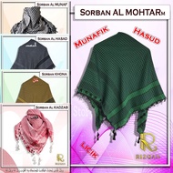 AL MOHTARm TURBAN/ TACTICAL TURBAN/ HAJJ TURBAN ADULT KASHMIRI TURBAN BLACK AND WHITE TURBAN Arabic 