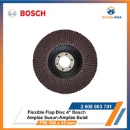 Flexible Flap Disc 4" Bosch P80 100 x 16 mm Stacked Sandpaper - Round Sandpaper