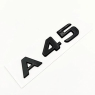 3d ABS Black A 45 Logo A45 Emblem Letters Sticker Nameplate Car Trunk Badge For Mercedes A45 AMG W17