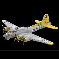 Overseas MOC Boeing B-17 Flight Fortress Bomber Fighter Airplane Model Puzzle Assembly Building Bloc