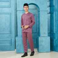 Baju Melayu Dewasa Mauve Purple Baju Melayu Teluk Belanga Plus Size Baju Melayu Johor