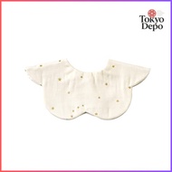 10mois Dimois   Mokumoku Bib Ecru 23151001