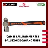 Camel Small Bun Hammer with Fiber Handle 2 Lb Rubber Grip Ball Hammer 2Lb 0.9kg