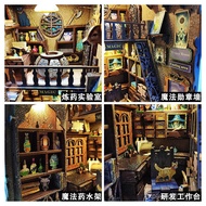 3D Three-Dimensional Model Bookstand Decoration Building Blocks diy Hut Desktop Bookshelf Assembly H