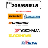 205/65R15 Hankook K435 Blackhawk HH11 Yokohama ES32 Continental CC7 Viking CT6 Michelin XM2+