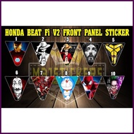 ✿ ∳ ✒ Honda Beat Fi V2 Front Panel Sticker