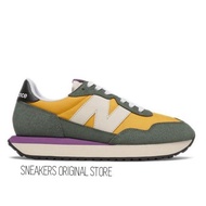 New Balance 237 Women Sneakers Shoes STeam Gold/Dark Green