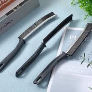 BLACK HAIR HANDLE BRUSH MULTIFUNCTIONAL TILE GAP CLEANER