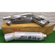 Nlk 💯original exhaust big cork Honda rs150 32mm/35mm Tembak bulan (hitam/silver)