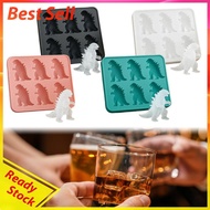 3D Monster Ice Cube Making  6 Grid Silicone Ice Cube  Cubed Ice Tray for Cocktails Bourbon Whiskey B
