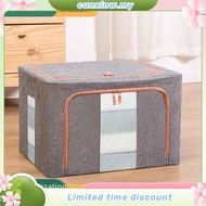 66L Storage Box Foldable  Box Steel Frame Detachable Storage Box clothes organization