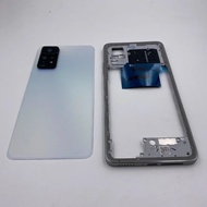 Full Housing Replacement For Redmi Note 11 Pro 5G 2201116SG Middle Frame+Glass Battery Cover Door Wi