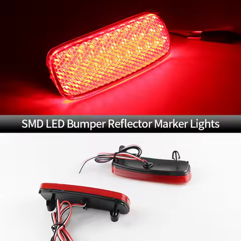 LED Bumper Reflector Brake Tail Light for Citroen C1 C5 Jumpy for Peugeot 107 206 607 Expert for Fia