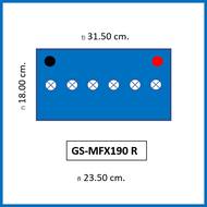 🎖แบตเตอรี่รถยนต์ GS รุ่น MFX190L / R  MF 90Ah.  พร้อมใช้ ไม่ต้องเติมน้ำ / สำหรับรถปิคอัพตู้SUV  <280