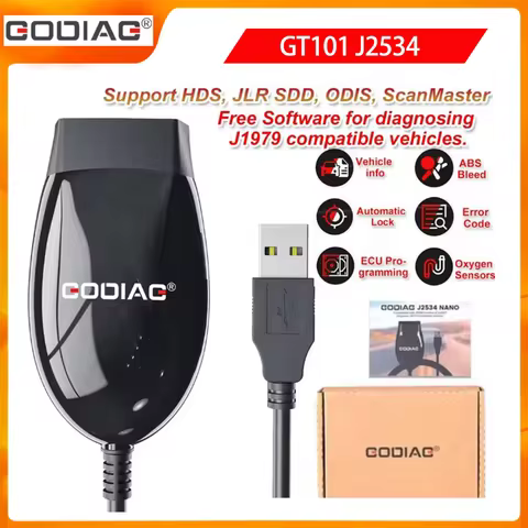 GODIAG GD101 openport 2.0 J2534 is compatible with Honda HDS 3.104.024, Toyota Techstream V17.30.011