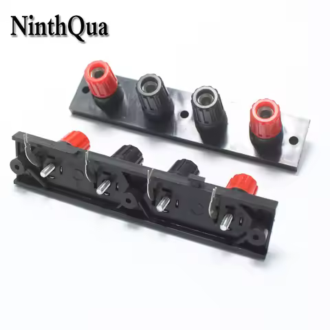 1pcs WP External Banana jack Right Angle 4Pin Speaker Amplifier Wire Clip Audio Socket WP4 4 Pole Sp