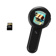Digital Microscope 100X Coin Microscope with 2inch Screen Magnifying Glass with Light (White & UV) C