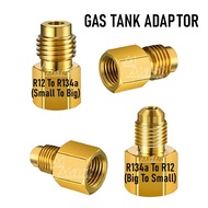 Refrigeration Tank Gas Tong Vacuum Pump Recovery Fitting Gas Adaptor (R134a To R12 / R12 To R134a)