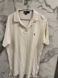 Ralph Lauren馬球 白色polo衫