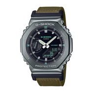 G-Shock GM-2100C Utility Metal Series has a military field watch style with cloth band GM-2100CB-3A 
