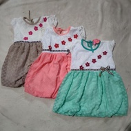 Eatu 048 Children's DRESS 1 2 3 Years ️ Brocade DRESS ️ REAL PIC ️ Girls Dresses Soft Brocade Cute R