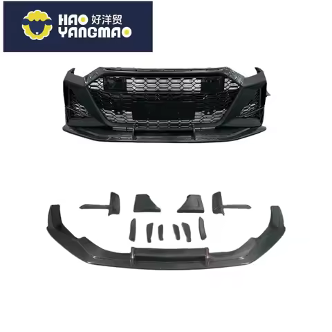 Suitable for Hot Sale Audi C8 A6 S6 RS6 ABTStyle Lip Body Kit Upgraded RS6 Front Bumper