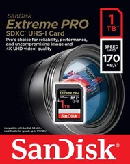 [限時特價] SanDisk - 1TB Extreme PRO SDXC UHS-I Card 記憶卡（SDSDXXY-1T00-GN4IN）