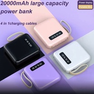 [SG Ready Stock] 100W Super Fast Charging Power Bank 20000 mAh 4 in 1 Cable Mini Portable Powerbank
